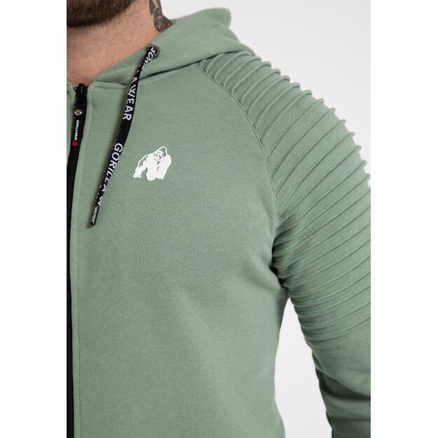 Gorilla Wear Georgia Zipped Hoodie - Green