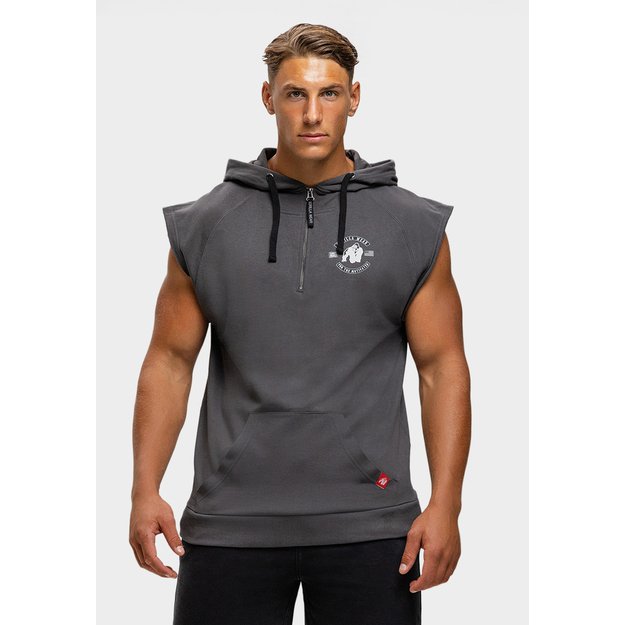 Gorilla Wear Huntley Sleeveless Hoodie Dark grey 3