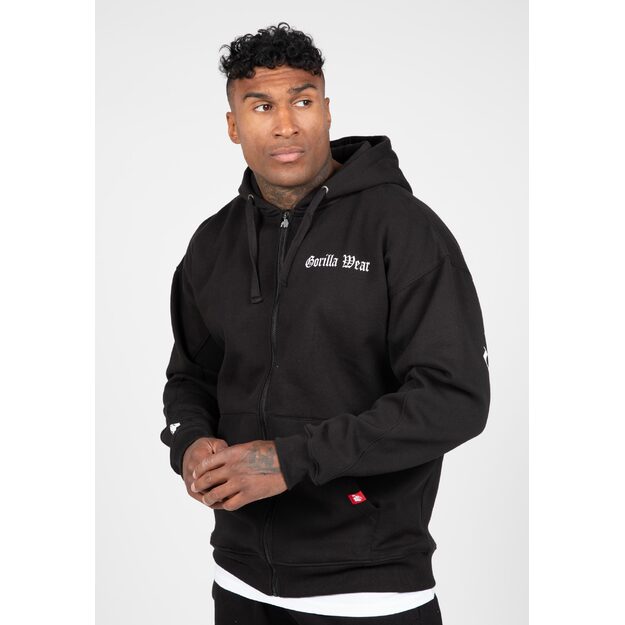 Gorilla Wear Utah Zipped Hoodie - Black 8