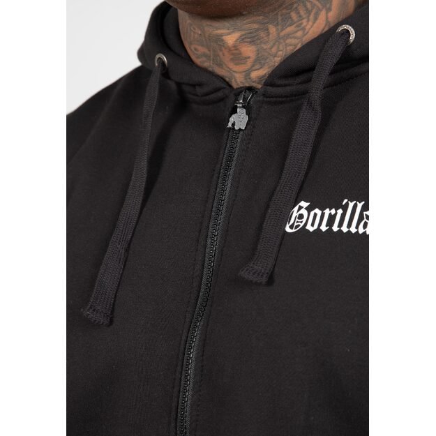 Gorilla Wear Utah Zipped Hoodie - Black 11