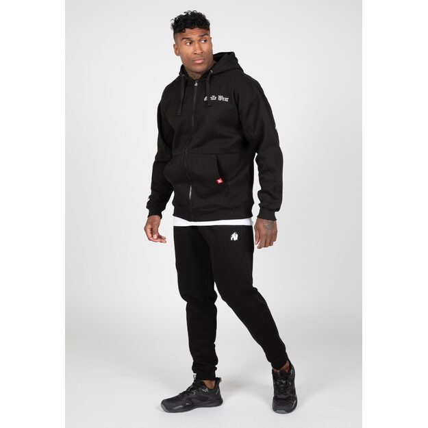 Gorilla Wear Utah Zipped Hoodie - Black 4