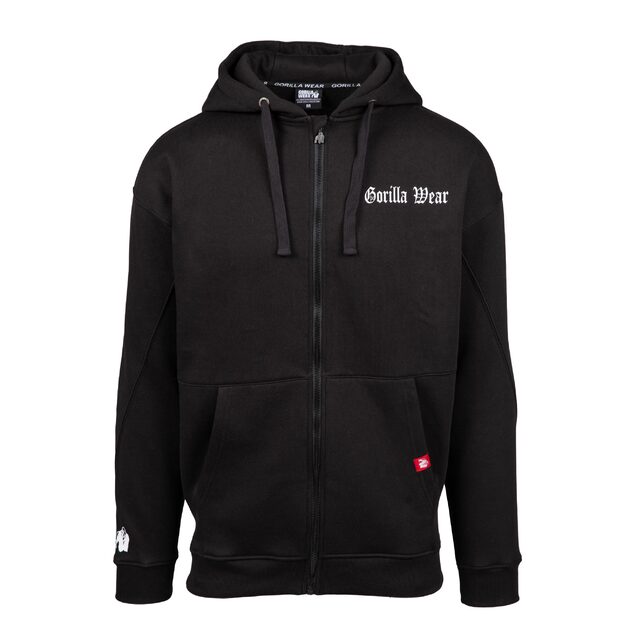 Gorilla Wear Utah Zipped Hoodie - Black 1