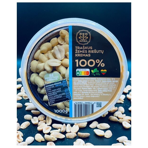 Nutvila žemės riešutų kremas 1kg Nutvila žemės riešutų kremas 1kg