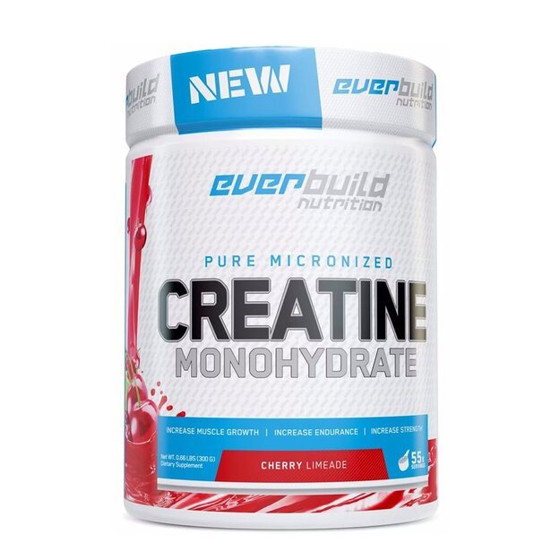 Everbuild Nutrition Creatine Monohydrate 300g Vyšnių skonio Everbuild Nutrition Creatine Monohydrate 300g Vyšnių skonio