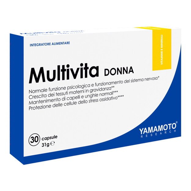 Yamamoto Multivita DONNA vitaminai moterims 30 kaps Yamamoto Multivita DONNA vitaminai moterims 30 kaps