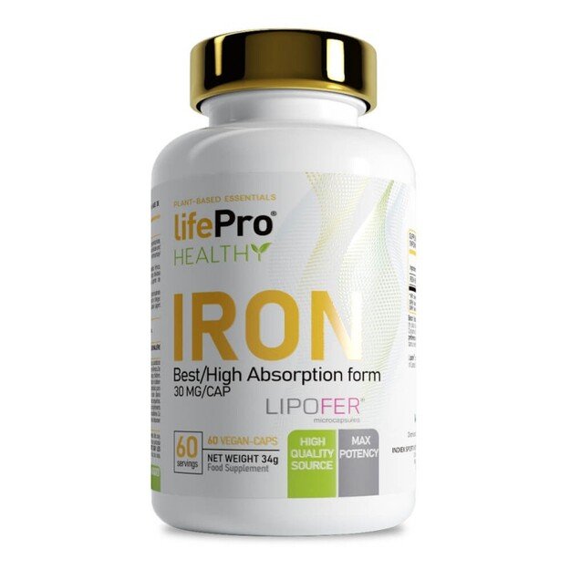 Life Pro Iron 60 Caps (Liposomalinė geležis) Life Pro Iron 60 Caps (Liposomalinė geležis)
