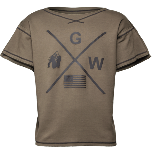 Gorilla Wear Sheldon Workout Top - Army Green