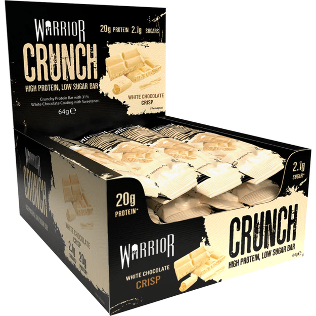Warrior Crunch Bar 64g x12 vnt White Chocolate Crisp Warrior Crunch Bar 64g x12 vnt White Chocolate Crisp