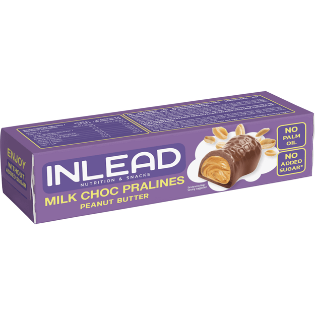 Inlead Protein Pralines 50 g – Pieniškas šokoladas Inlead Protein Pralines 50 g – Pieniškas šokoladas