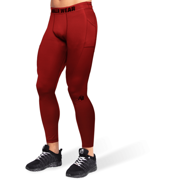 Gorilla Wear Smart Tights - Burgundy Red