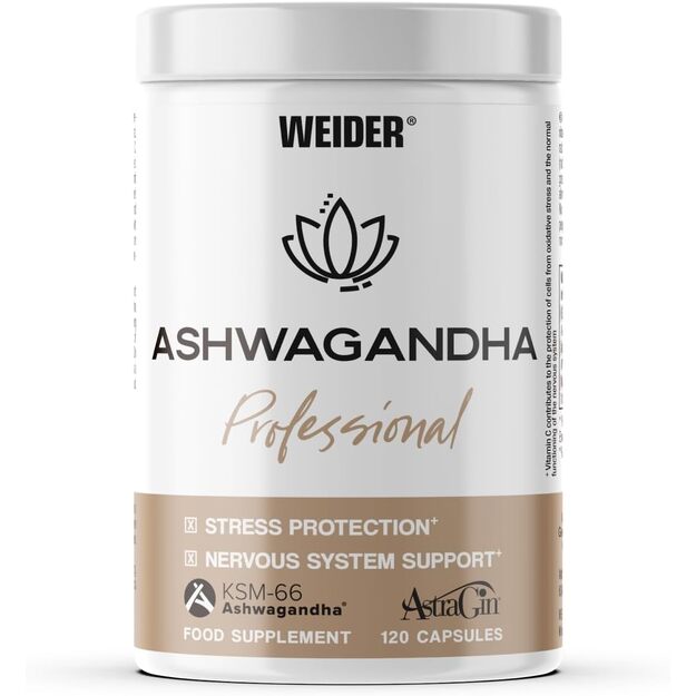 Weider Ashwagandha Profesional 120 kaps Weider Ashwagandha Profesional 120 kaps