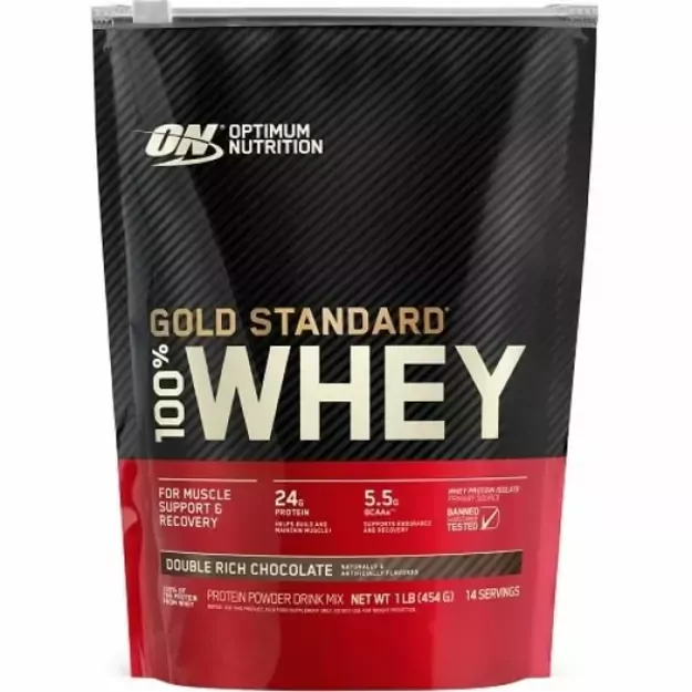 ON 100% Whey Gold 450g. vanilinių ledų 1