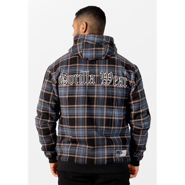 Gorilla Wear Kenton Zipped Jacket - Black/Blue 5