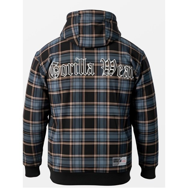 Gorilla Wear Kenton Zipped Jacket - Black/Blue 1