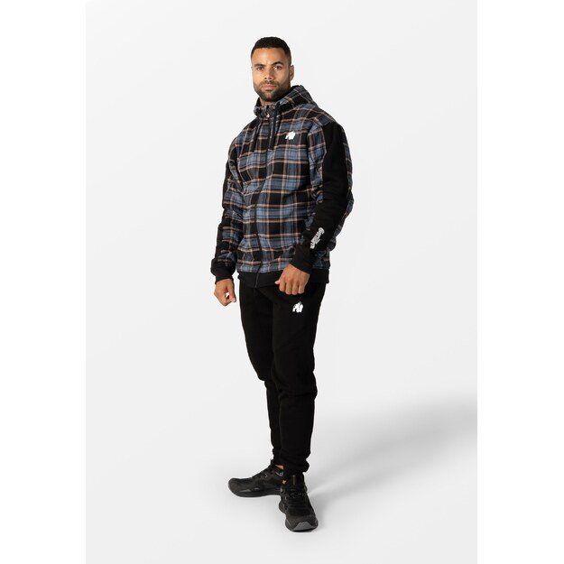 Gorilla Wear Kenton Zipped Jacket - Black/Blue 4