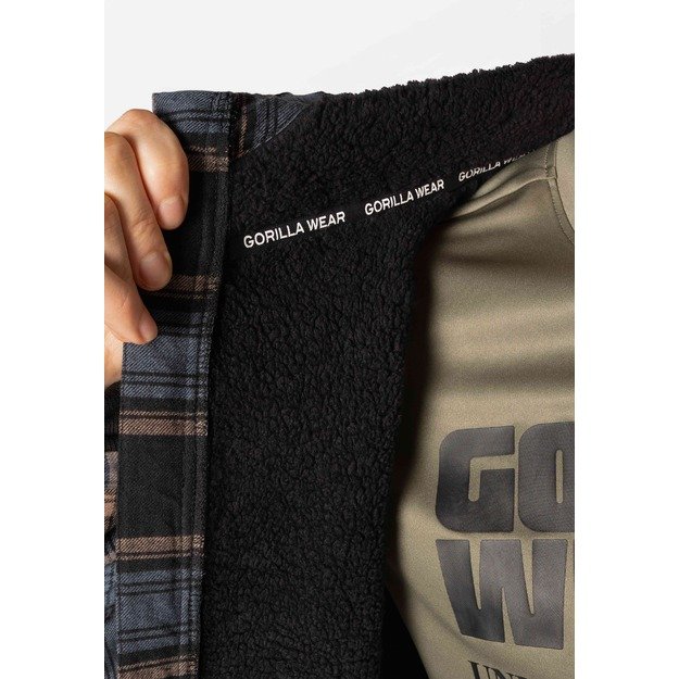 Gorilla Wear Kenton Zipped Jacket - Black/Blue 2