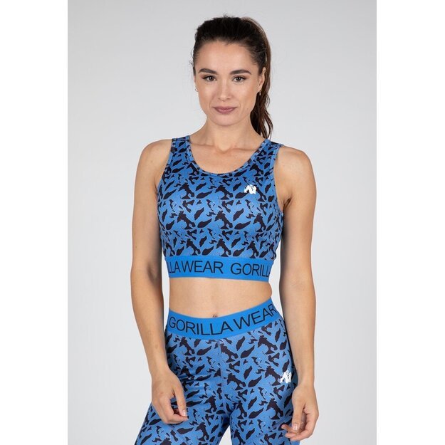 Gorilla Wear Osseo Crop Top - Blue 1