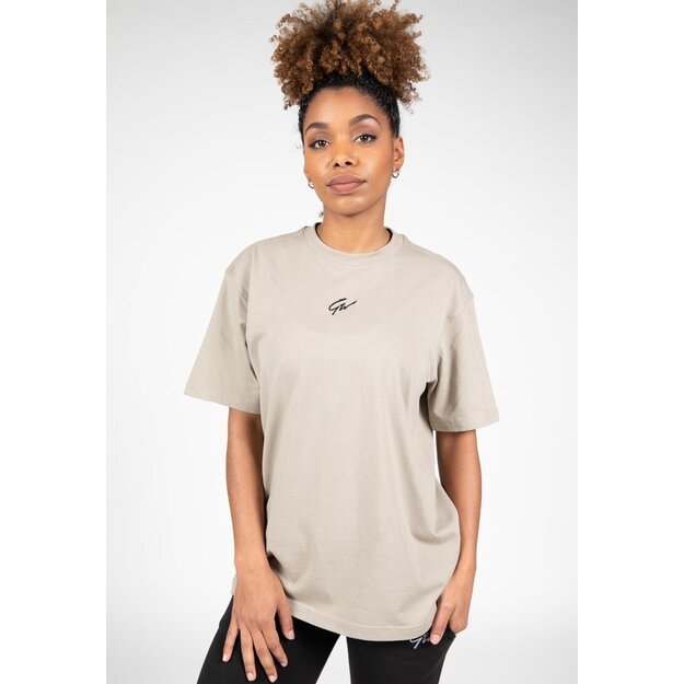 Gorilla Wear Bixby Oversized T-Shirt - Beige