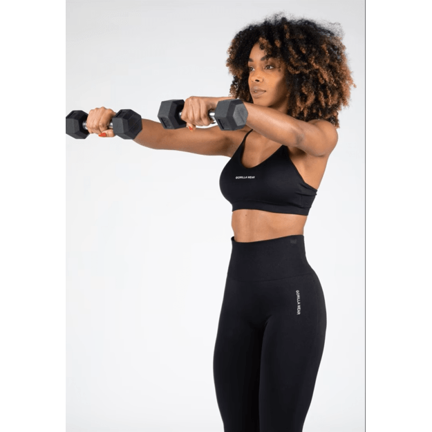 Gorilla Wear Quincy Seamless Sports Bra - Black