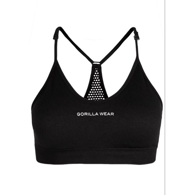 Gorilla Wear Quincy Seamless Sports Bra - Black