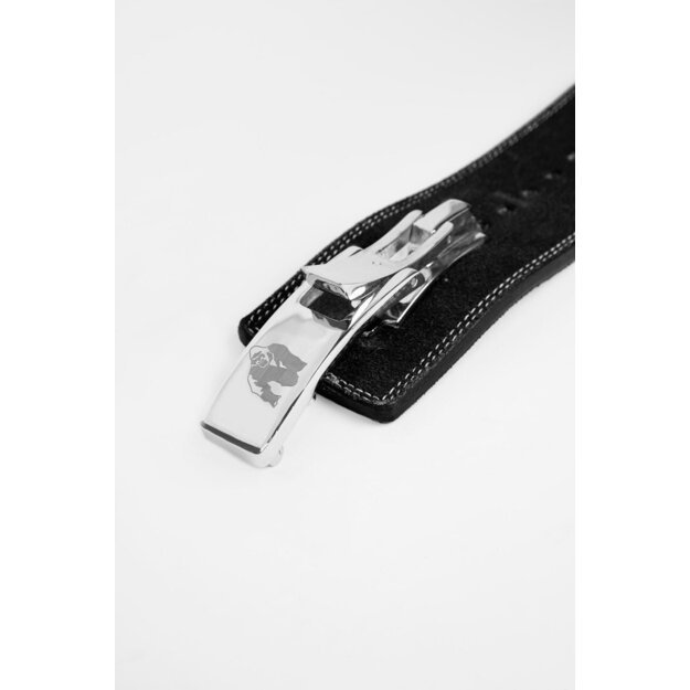 Gorilla Wear 4 Inch Leather Lever Belt - Black