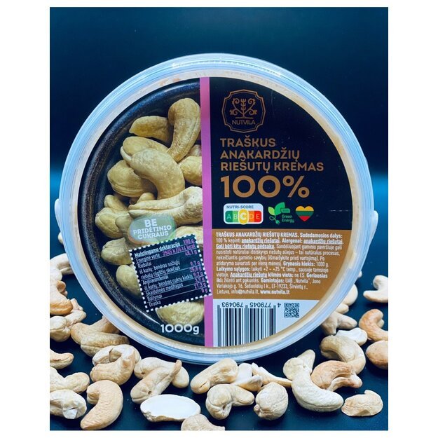 Nutvila Anakardžių rie&scaron;utų kremas 1kg