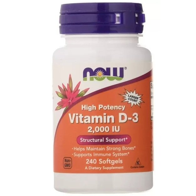 NOW Vitamin D-3 2000IU 240 kaps
