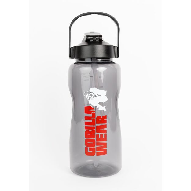 Gorilla Wear Water Bottle With Sleeve 2L - Black