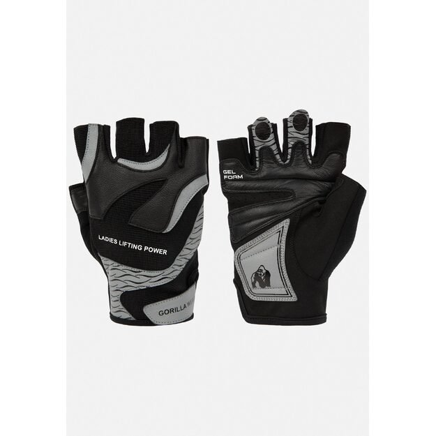 Gorilla Wear Women s Fitness Gloves 2.0 - Black/Gray