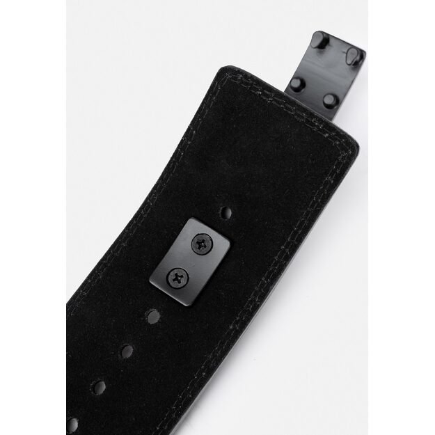 Gorilla Wear 4 Inch Carbon Leather Lever Belt - Black Profesionalus diržas