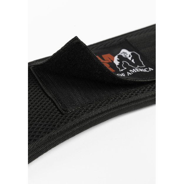 Gorilla Wear 6 inch Padded Mesh Lifting Belt - Black 2