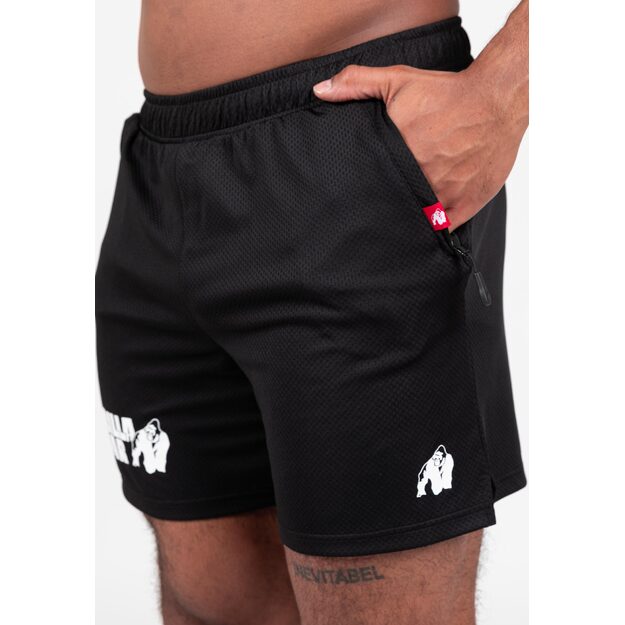 Gorilla Wear Miles Mesh Shorts - Black 6