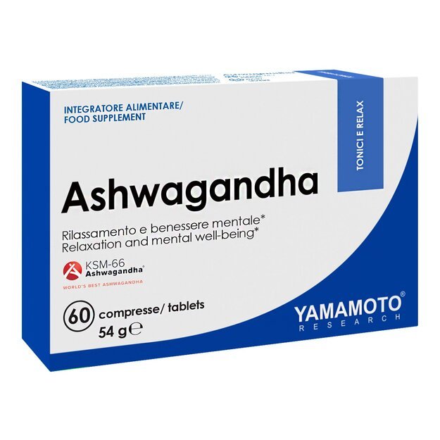 Yamamoto Nutrition Ashwaganda KSM 66 - 60 tabl. Yamamoto Nutrition Ashwaganda KSM 66 - 60 tabl.