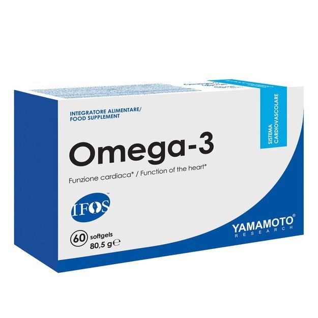 Yamamoto Nutrition Omega 3 60 kaps (ifos) 85% Yamamoto Nutrition Omega 3 60 kaps (ifos) 85%
