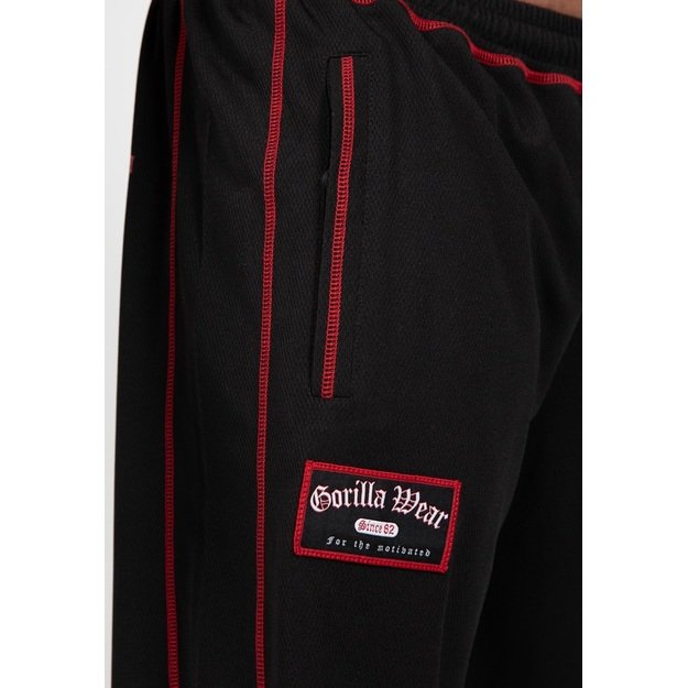 Gorilla Wear Marlow Mesh Shorts - Black/Red 8