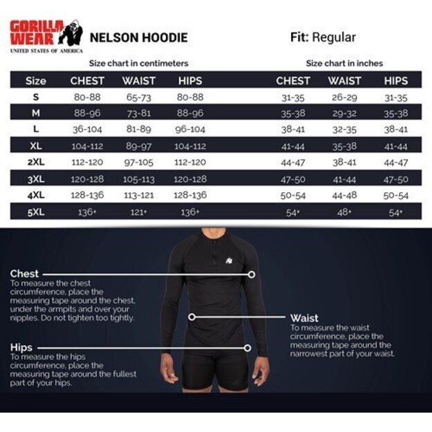 Gorilla Wear Nelson Hoodie - Black