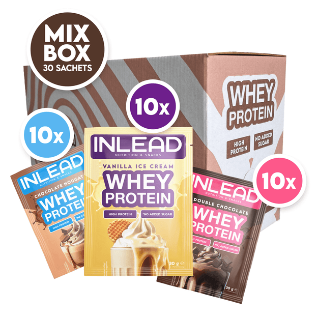 Inlead Whey Protein 30 vnt x 30 gr Mix Box Inlead Whey Protein 30 vnt x 30 gr Mix Box