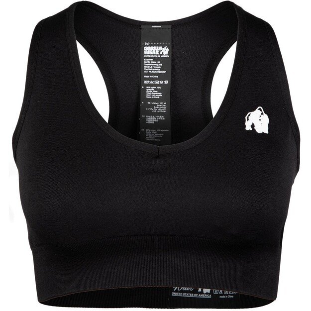 Gorilla Wear Neiro Seamless Sports Bra - Black