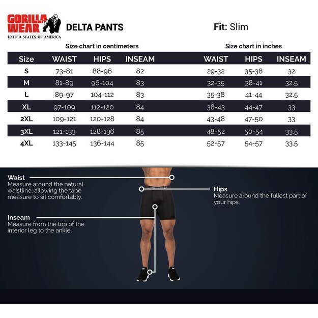 Gorilla Wear Delta Pants - Black