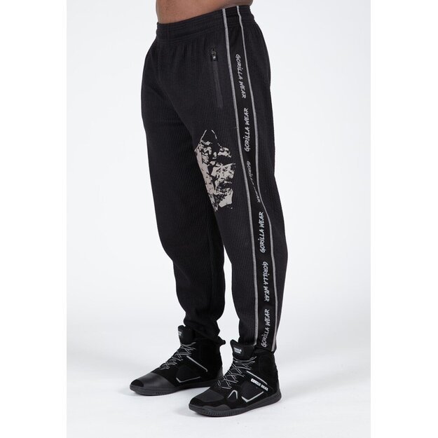 Gorilla Wear Buffalo Old School Workout Pants - Black/Gray