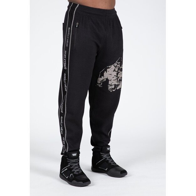 Gorilla Wear Buffalo Old School Workout Pants - Black/Gray