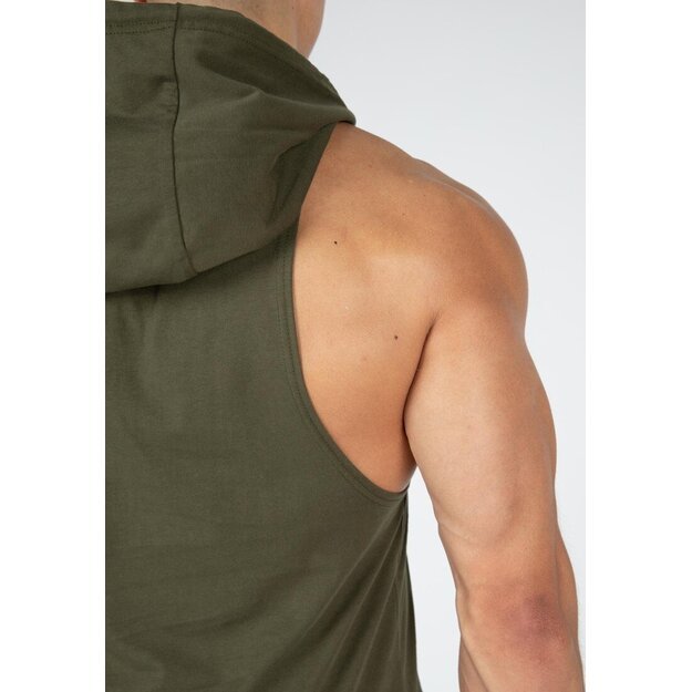 Gorilla Wear Rogers Hooded Tank Top - Army Green