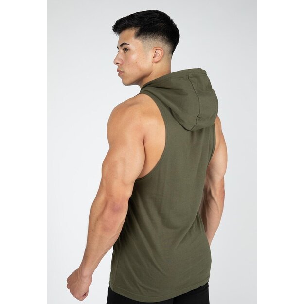 Gorilla Wear Rogers Hooded Tank Top - Army Green