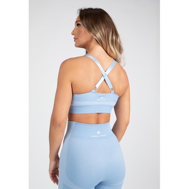 Gorilla Wear Selah Seamless Sports Bra - Light Blue