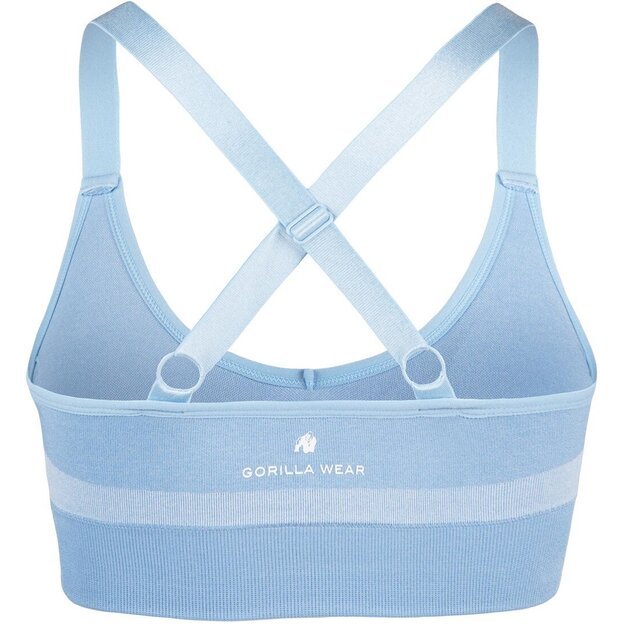 Gorilla Wear Selah Seamless Sports Bra - Light Blue