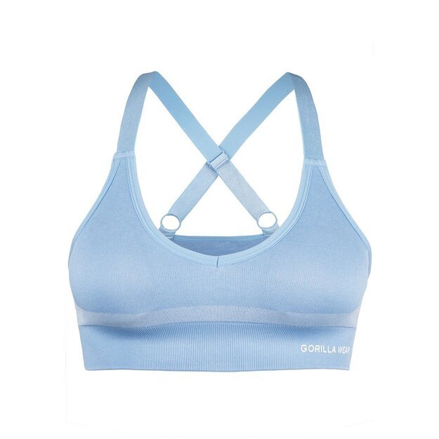 Gorilla Wear Selah Seamless Sports Bra - Light Blue