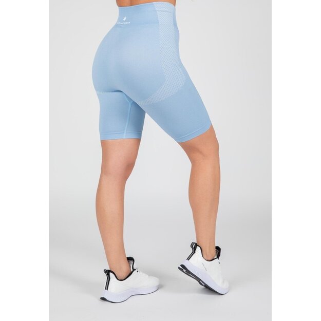 Gorilla Wear Selah Seamless Cycling Shorts - Light Blue