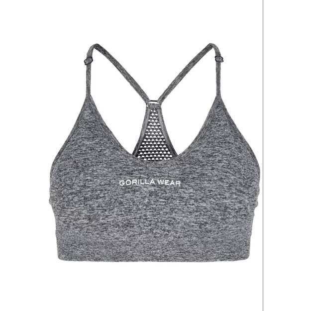 Gorilla Wear Quincy Seamless Sports Bra - Gray Melange