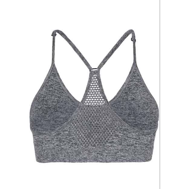 Gorilla Wear Quincy Seamless Sports Bra - Gray Melange