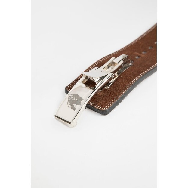 Gorilla Wear 4 Inch Leather Lever Belt - Brown